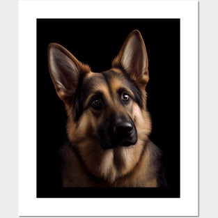 Cute German Shepherd - Look Into My Eyes 2 Posters and Art